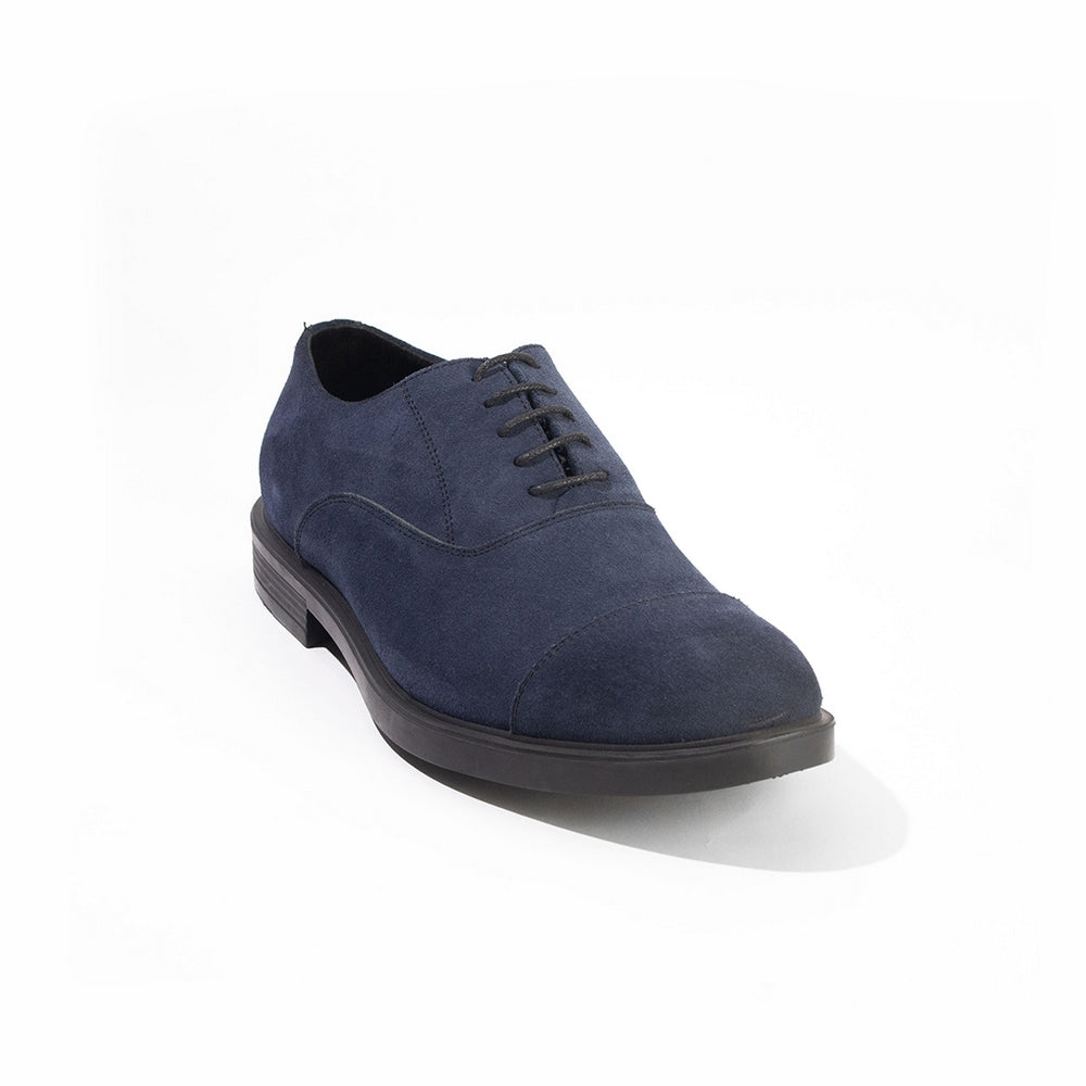 Suede Brogue Oxfords – Blue