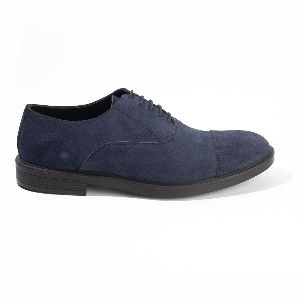 Suede Brogue Oxfords – Blue