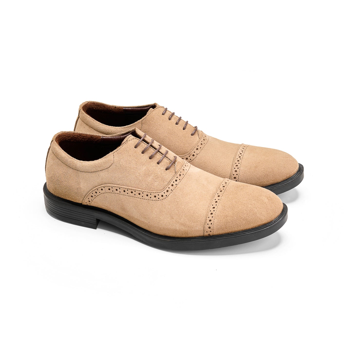 Brogue Oxfords - Beige