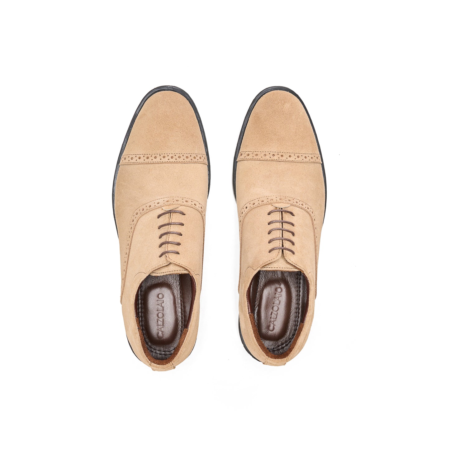 Brogue Oxfords - Beige