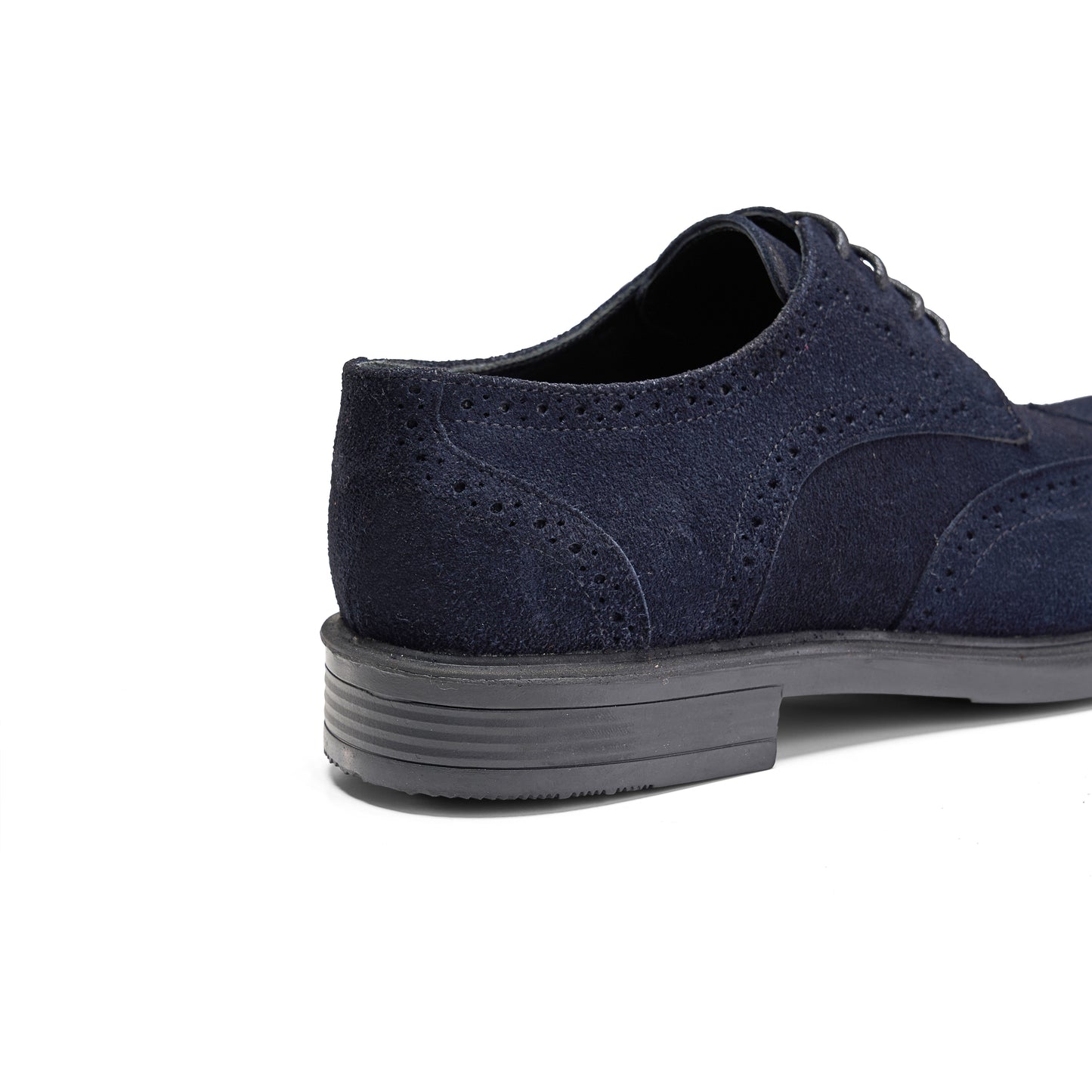 Suede Leather Wingtip Derby – Blue