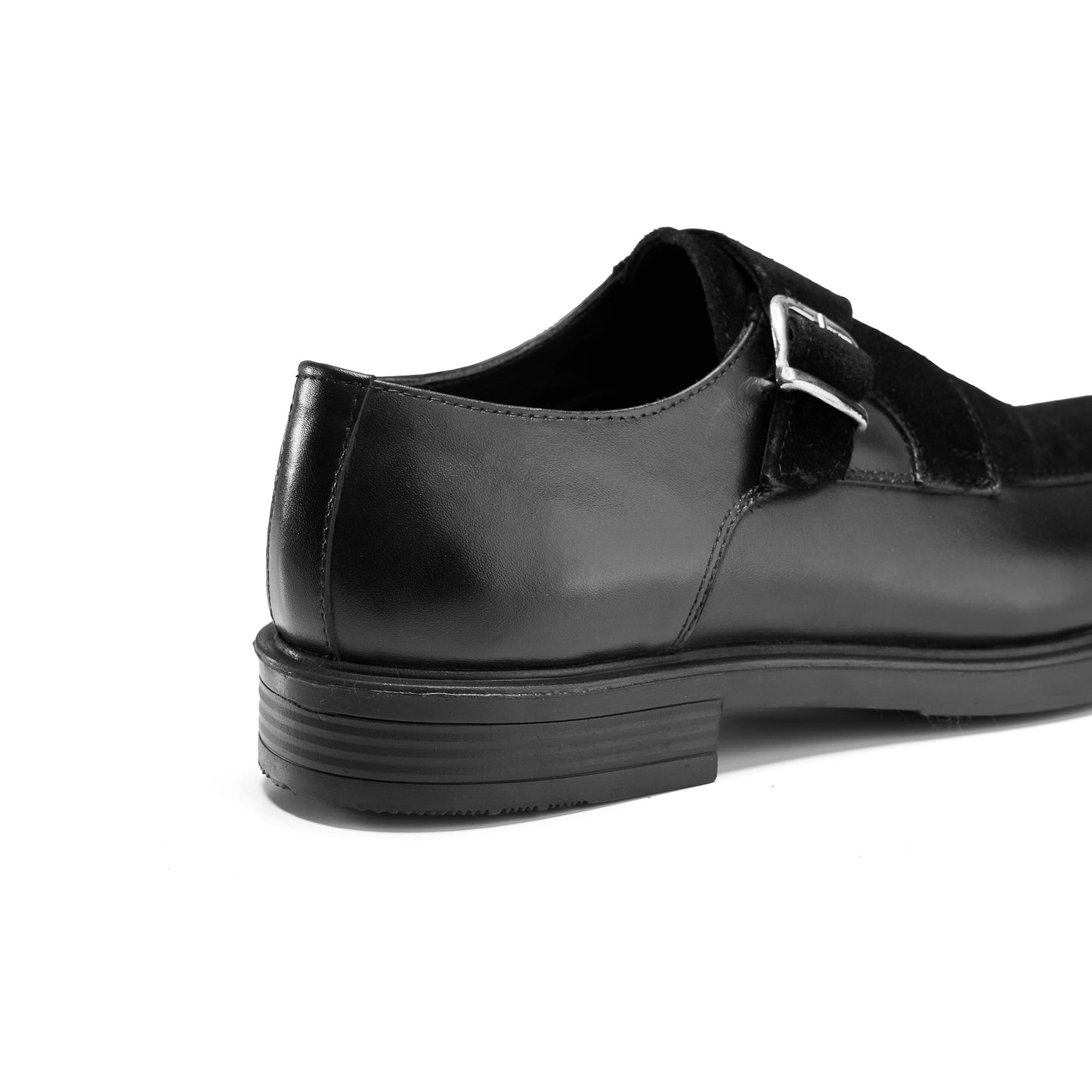 Suede Black Monk Strap