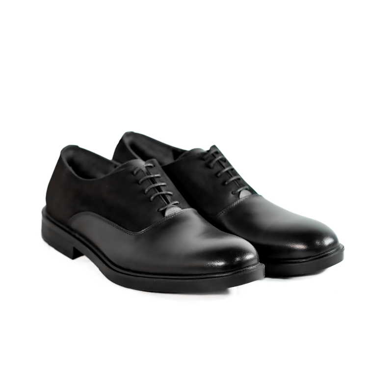 Genuine Leather Oxford - Black