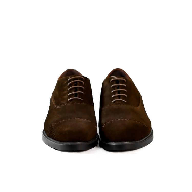 Suede Brogue Oxfords – Brown