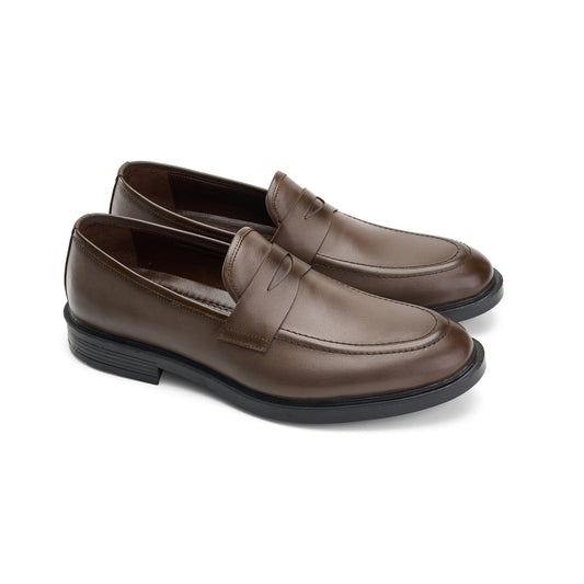 Classic Leather Brown Loafers