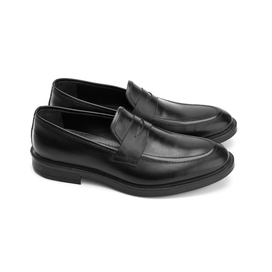 Classic Leather Black Loafers