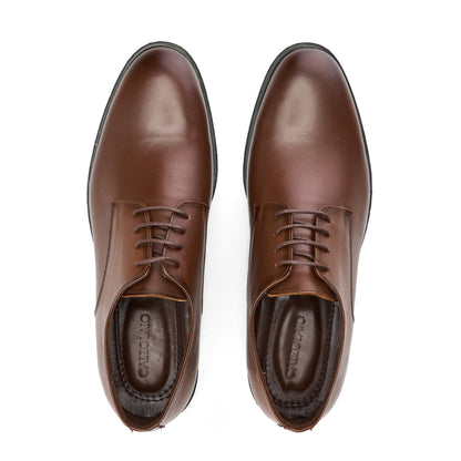 Genuine Brown Derby Shoes