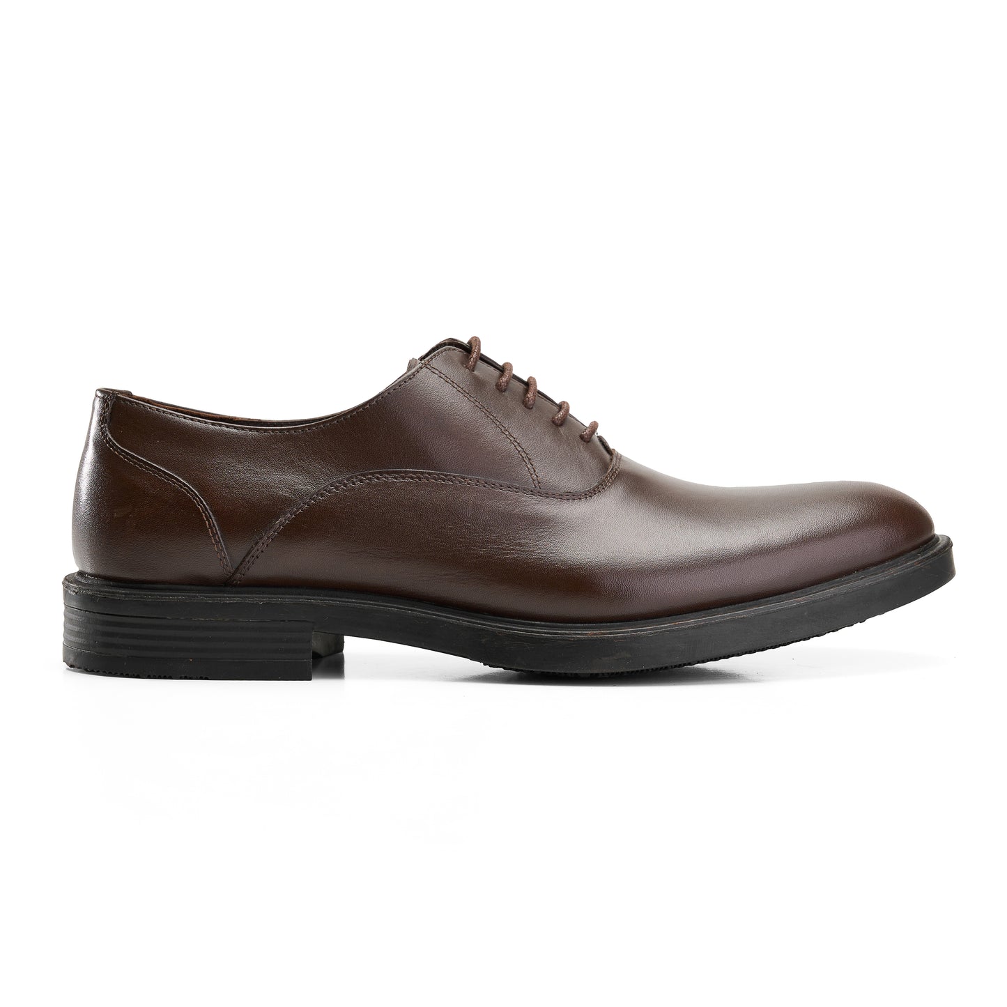 Smooth Leather Brown Derby Shoes