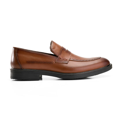 Genuine Brown Brogue Loafers