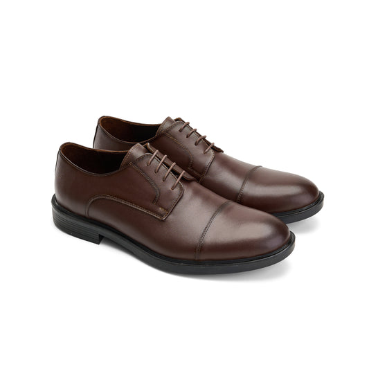 Genuine Brown Cap-Toe Derbies