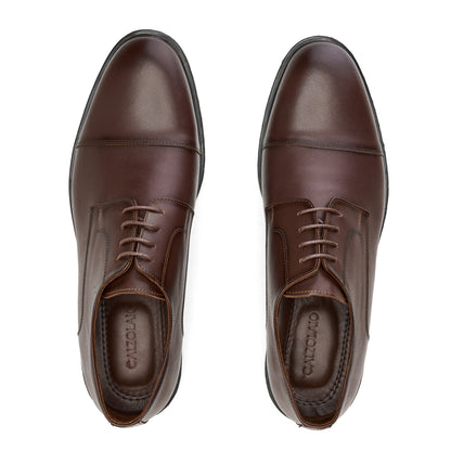 Genuine Brown Cap-Toe Derbies