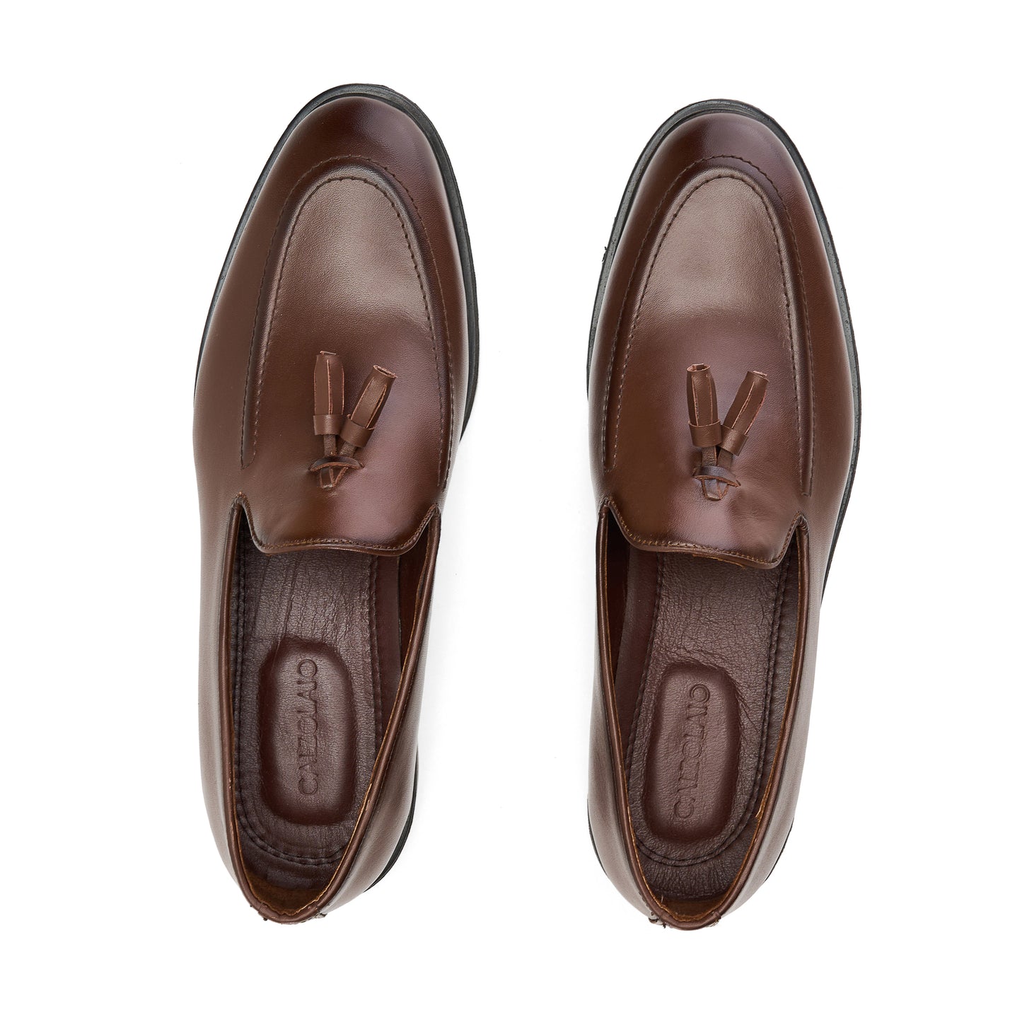 Genuine Brown Tassel Loafers