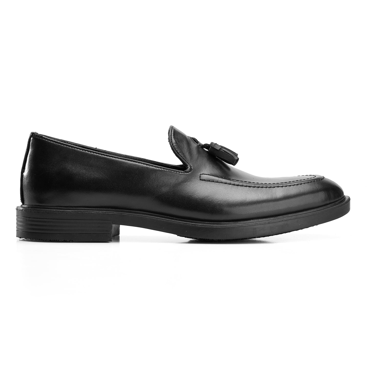 Genuine Black Tassel Loafers