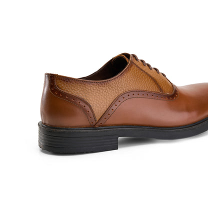 Two-Tone Leather Brown Brogues