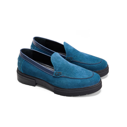 Suede Jeans Loafers