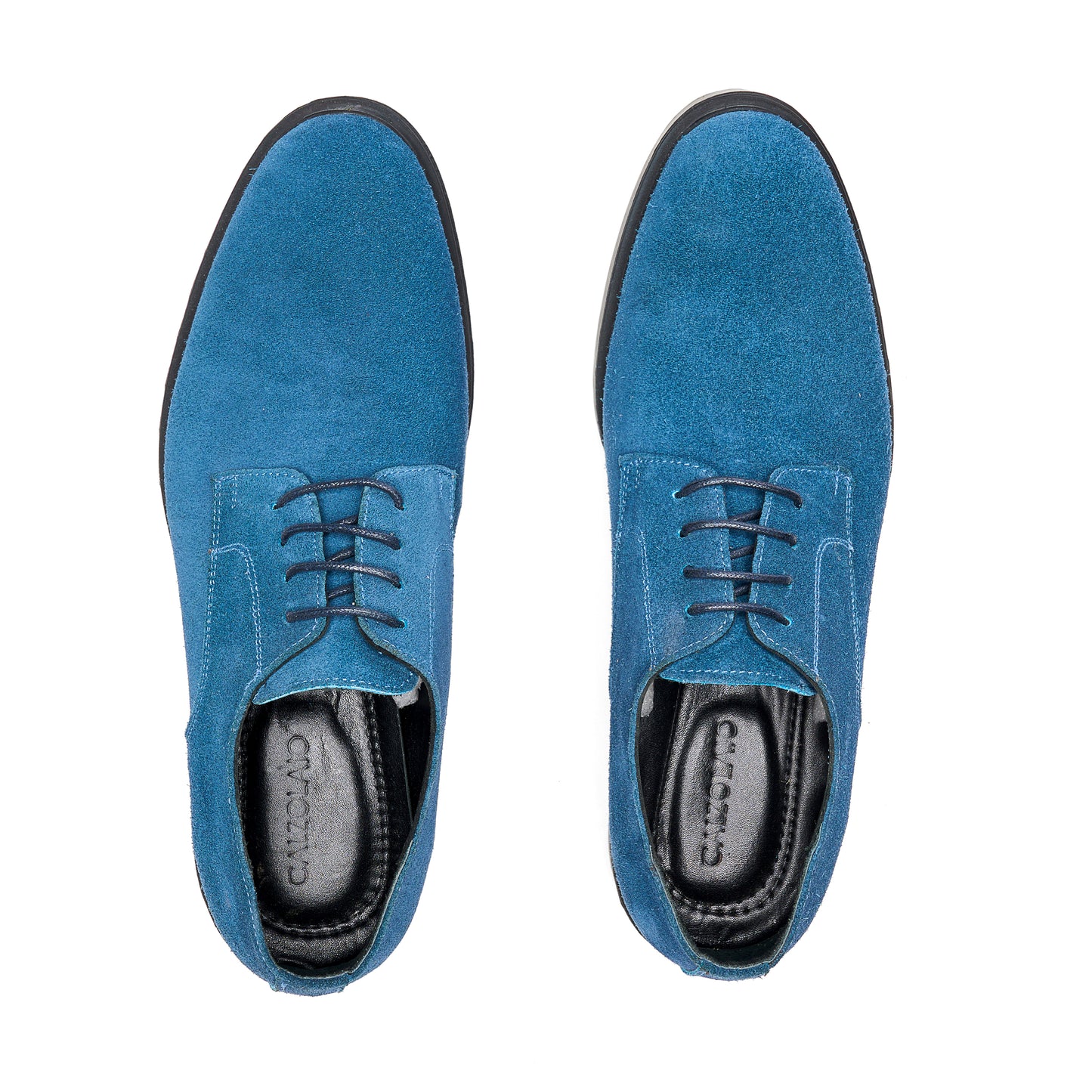 Suede Jeans Derby Shoes