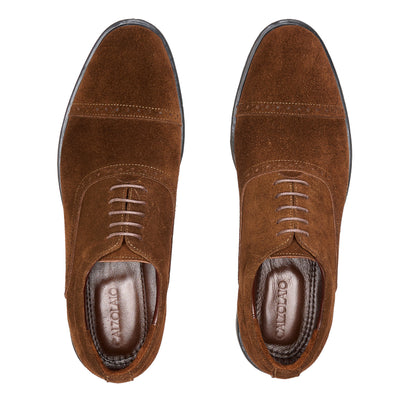 Brown Suede Oxford Shoes