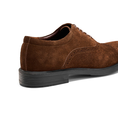 Brown Suede Oxford Shoes