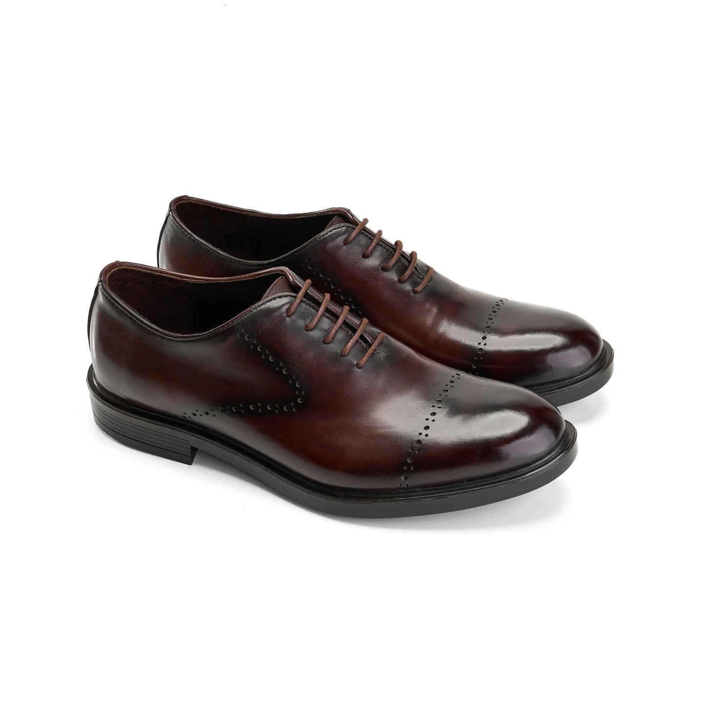 Classic Brown Cap-Toe Oxfords