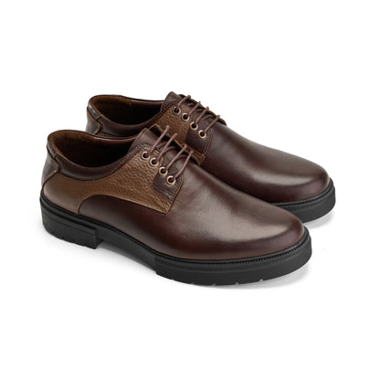 Genuine Brown Two-Tone Derbies