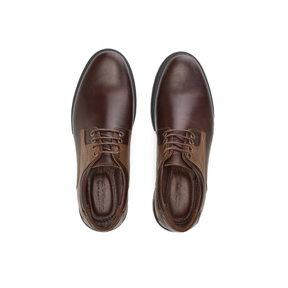 Genuine Brown Two-Tone Derbies