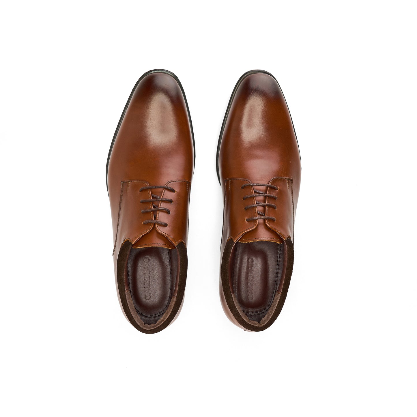 Genuine Brown Derby Shoes