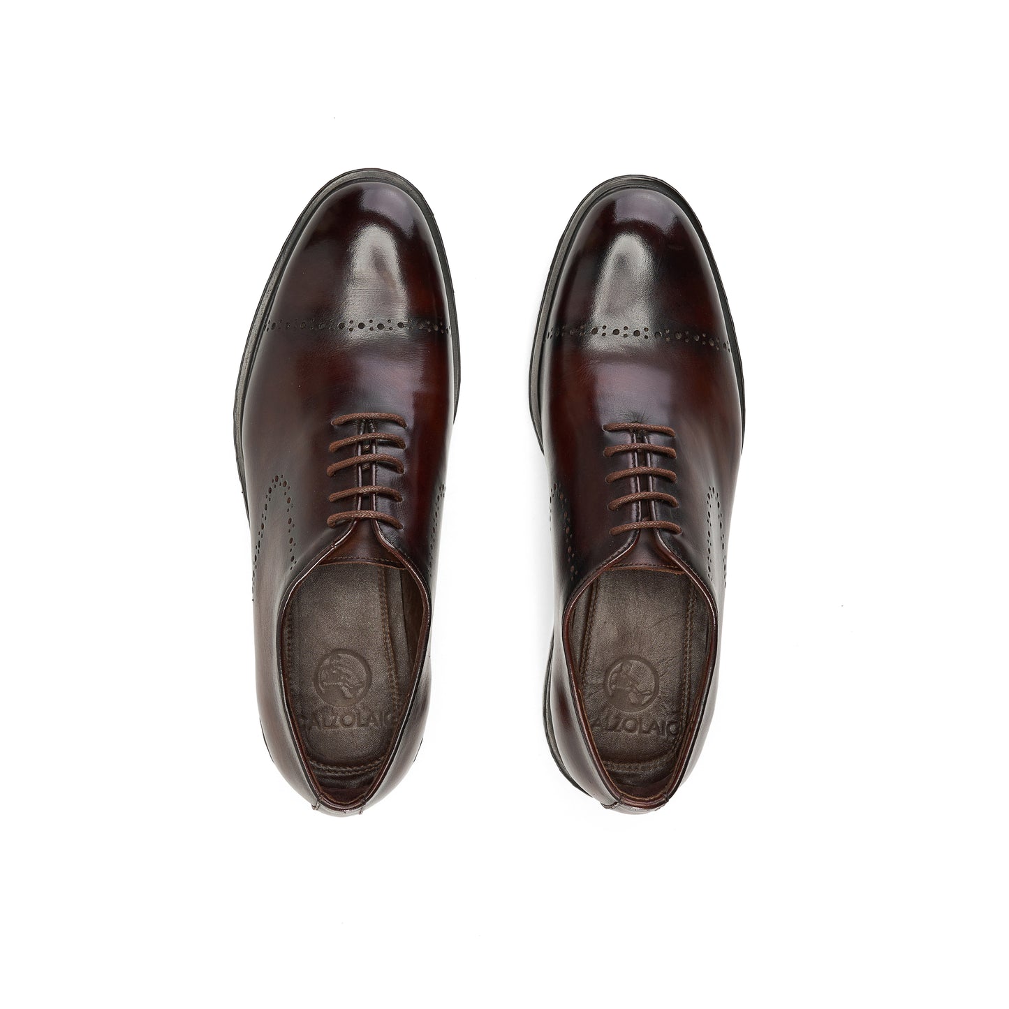 Classic Brown Cap-Toe Oxfords