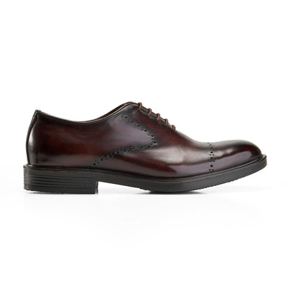 Classic Brown Cap-Toe Oxfords