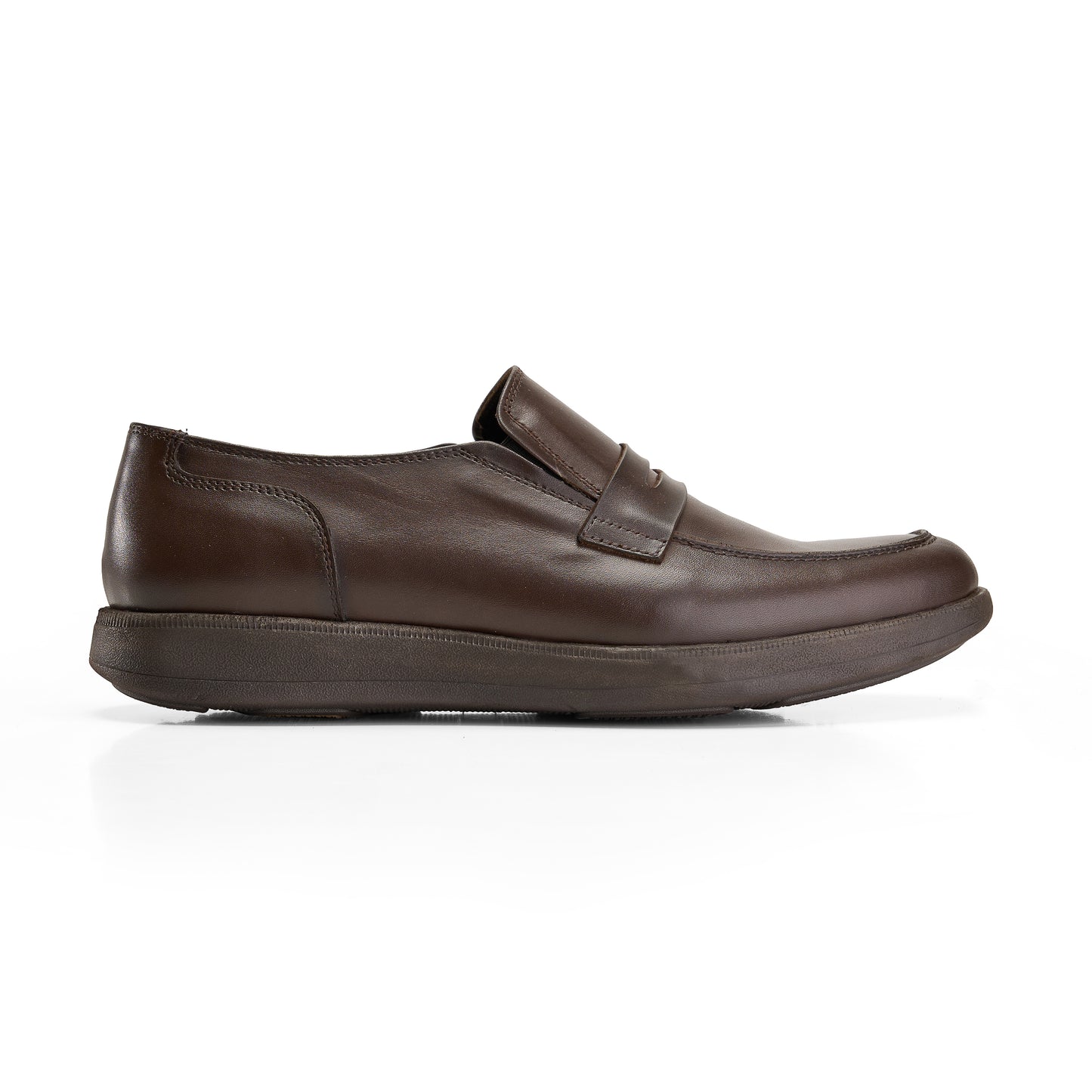 Smooth Leather Brown Loafers