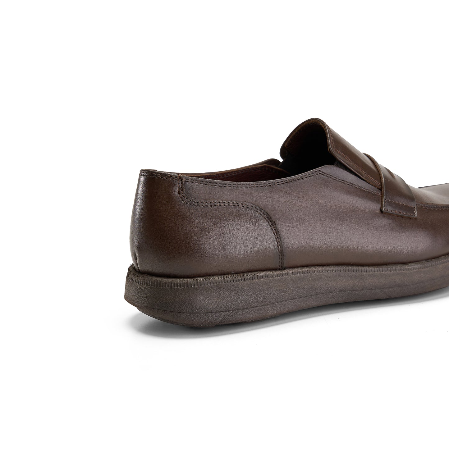 Smooth Leather Brown Loafers