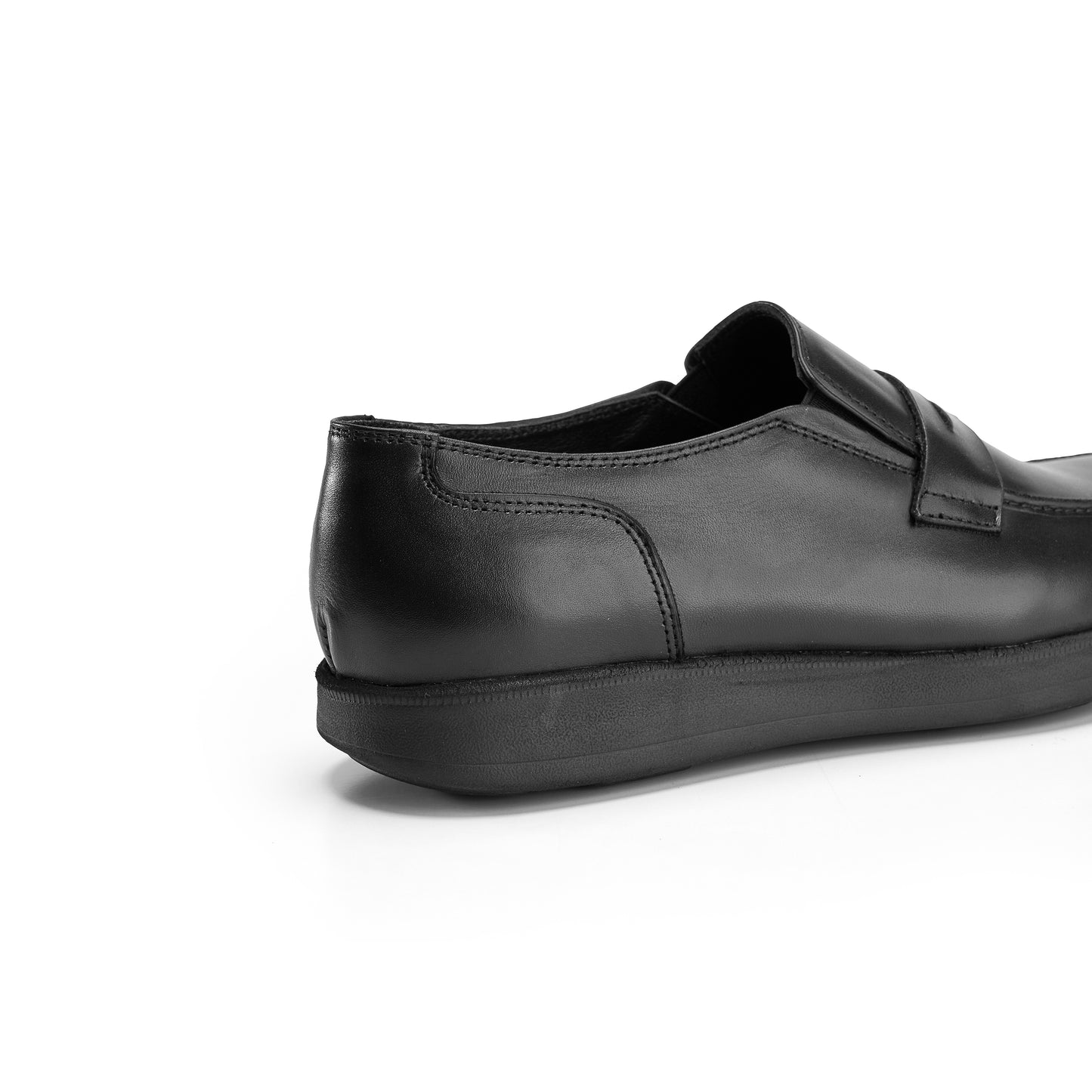 Smooth Leather Black Loafers