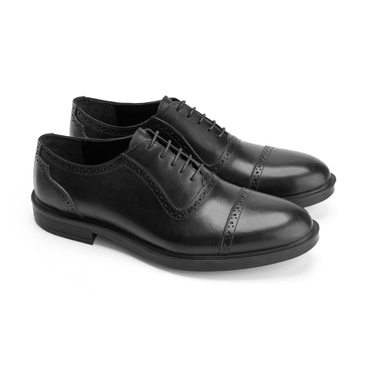 Genuine Black Captoe Brogues
