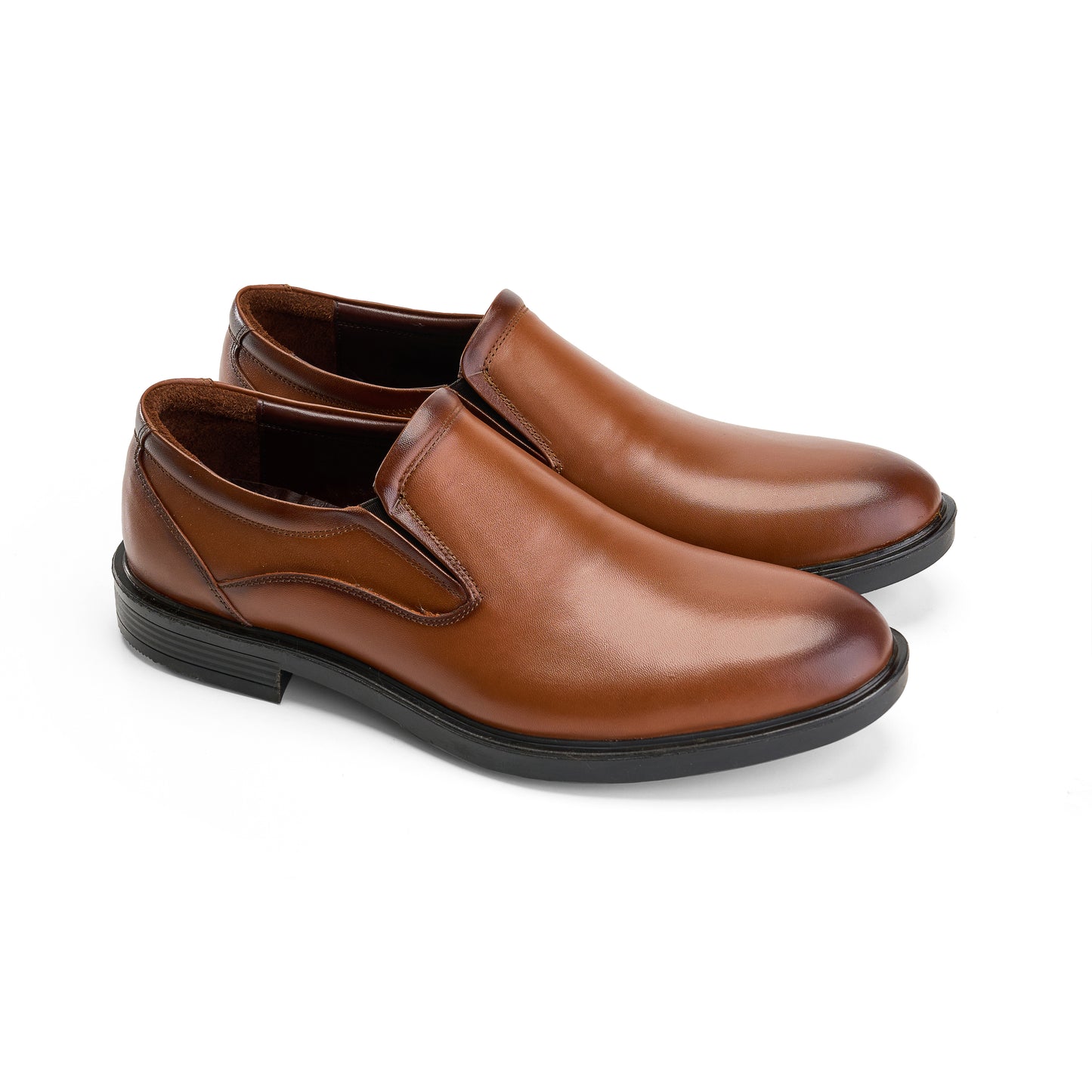 Smooth Leather Brown Loafers