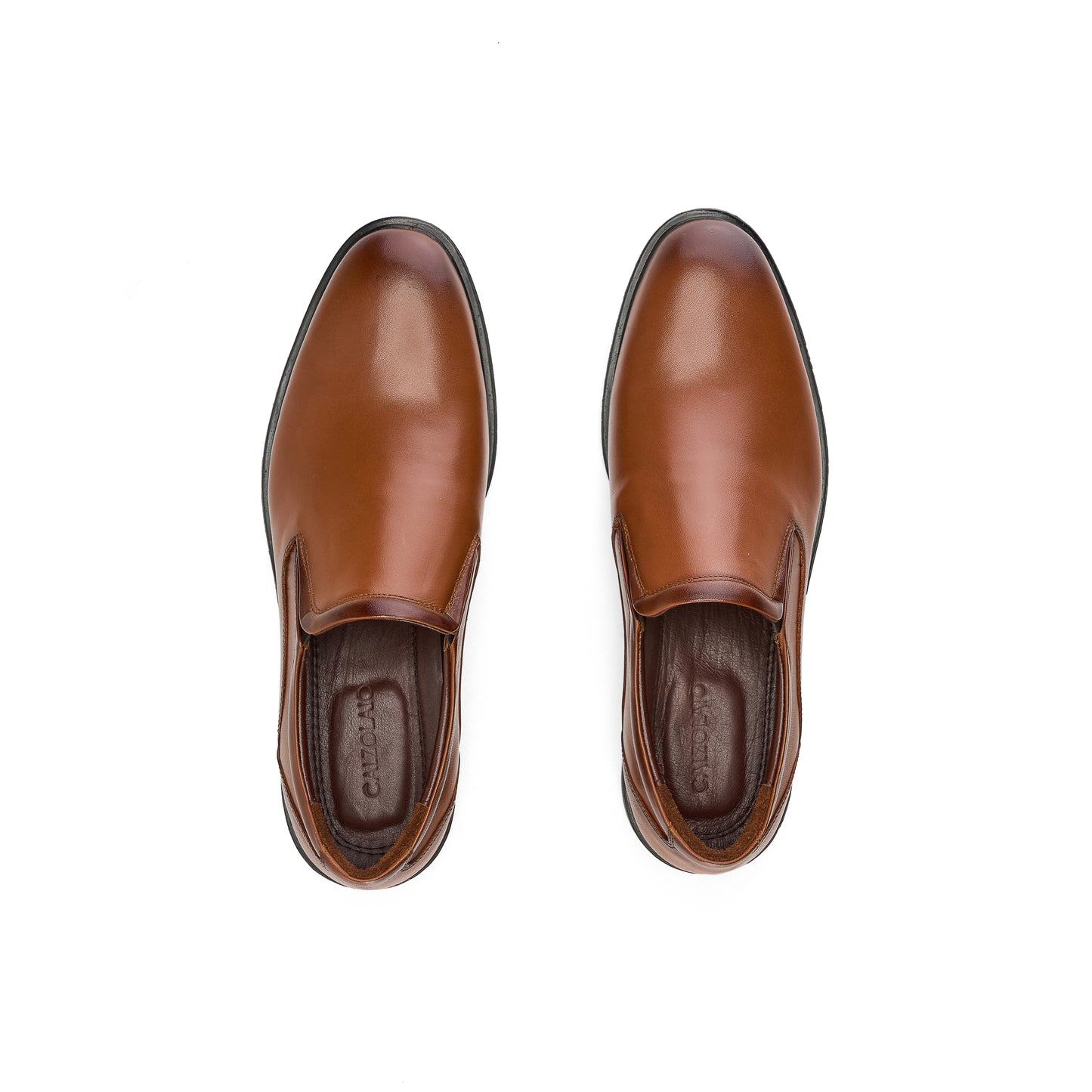 Smooth Leather Brown Loafers
