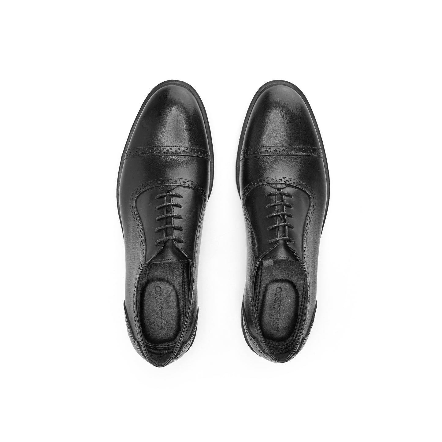 Genuine Black Captoe Brogues