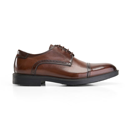 Genuine Brown Cap-Toe Derbies