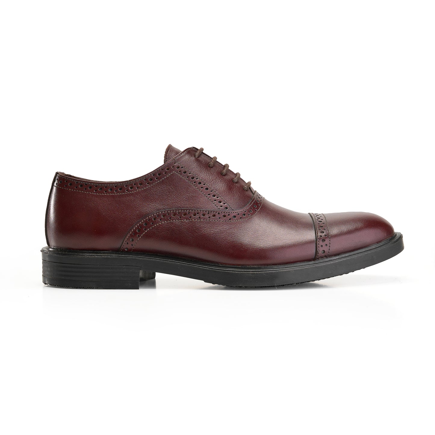 Burgundy Leather Oxford Brogues
