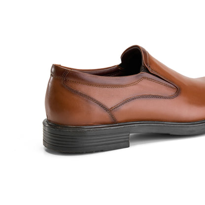 Smooth Leather Brown Loafers