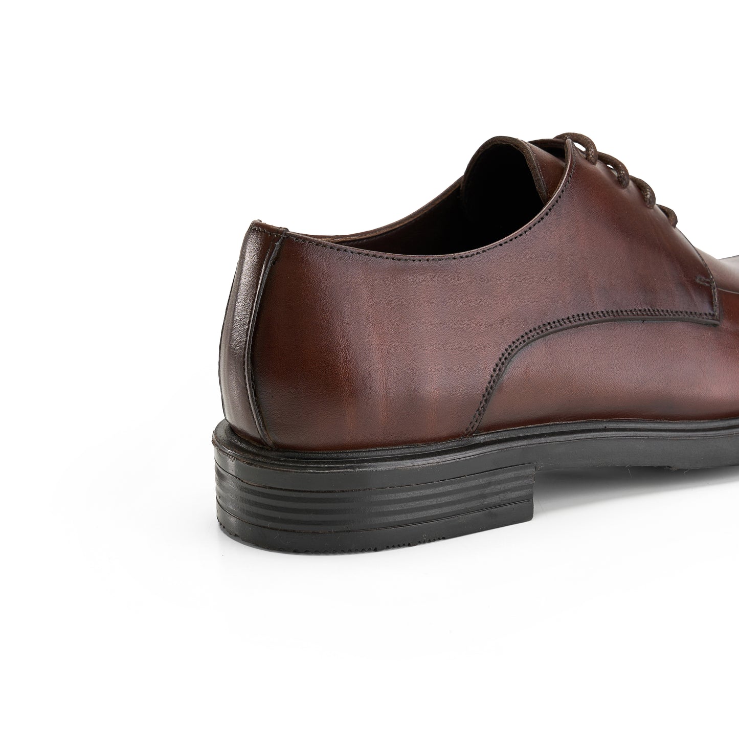 Genuine Brown Apron-Toe Derbies