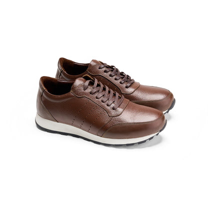 Brown Grain Sneakers