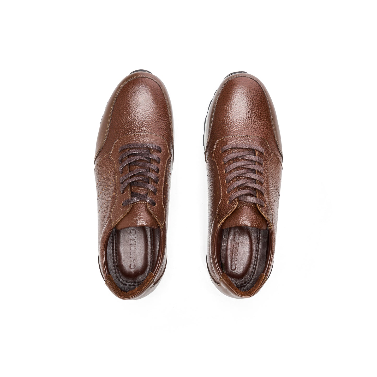 Brown Grain Sneakers