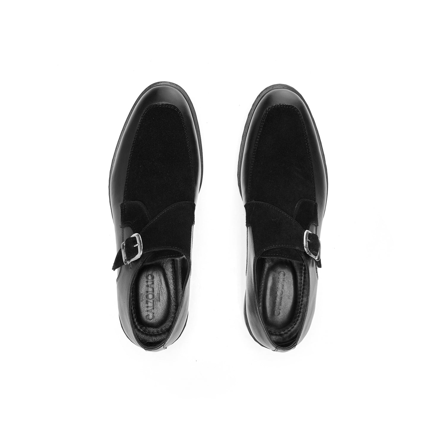 Suede Black Monk Strap