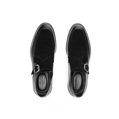 Suede Black Monk Strap