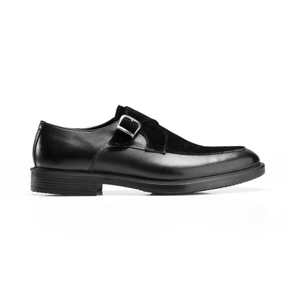Suede Black Monk Strap