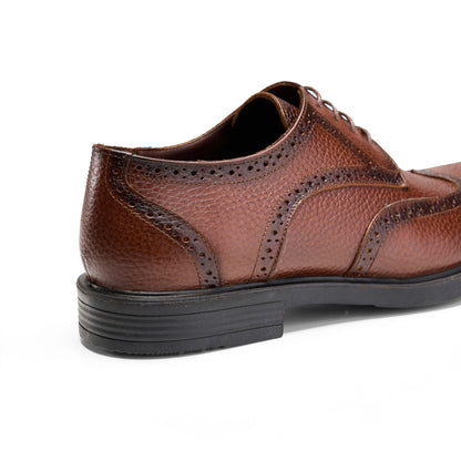 Grain Leather Brown Wingtip Brogues